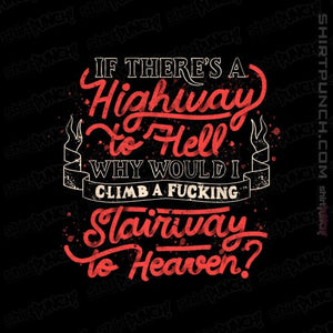 Secret_Shirts Magnets / 3"x3" / Black Faster to Hell than Heaven