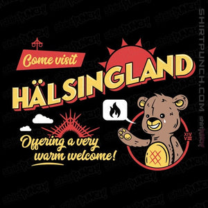 Daily_Deal_Shirts Magnets / 3"x3" / Black A Warm Welcome