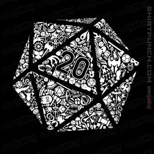 Shirts Magnets / 3"x3" / Black Mosaic D20