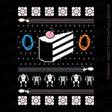 Load image into Gallery viewer, Shirts Magnets / 3&quot;x3&quot; / Black The Christmas Cake Is A Lie
