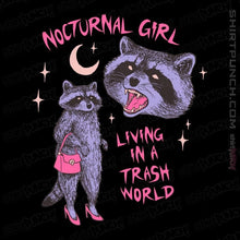 Load image into Gallery viewer, Daily_Deal_Shirts Magnets / 3&quot;x3&quot; / Black Nocturnal Girl
