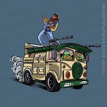 Load image into Gallery viewer, Daily_Deal_Shirts Magnets / 3&quot;x3&quot; / Indigo Blue Surfing In The Turtle Van
