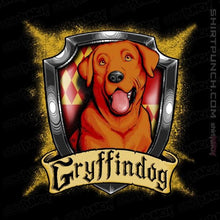 Load image into Gallery viewer, Shirts Magnets / 3&quot;x3&quot; / Black Hairy Pupper House Gryffindog
