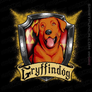 Shirts Magnets / 3"x3" / Black Hairy Pupper House Gryffindog