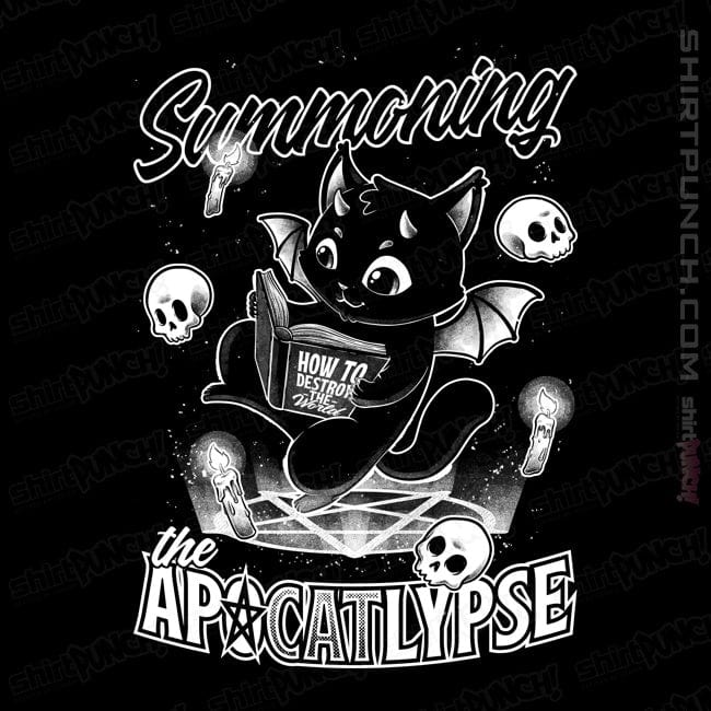 Shirts Magnets / 3"x3" / Black Apocalypse Cat