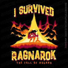 Load image into Gallery viewer, Daily_Deal_Shirts Magnets / 3&quot;x3&quot; / Black I Survived Ragnarok
