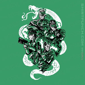Daily_Deal_Shirts Magnets / 3"x3" / Irish Green Snake Legacy