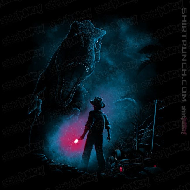 Daily_Deal_Shirts Magnets / 3"x3" / Black Attack On T-Rex