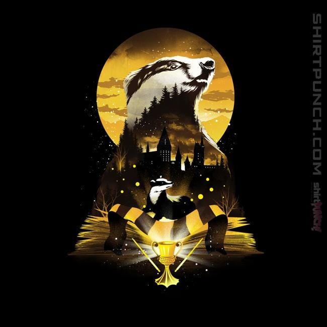 Shirts Magnets / 3"x3" / Black House Of Hufflepuff