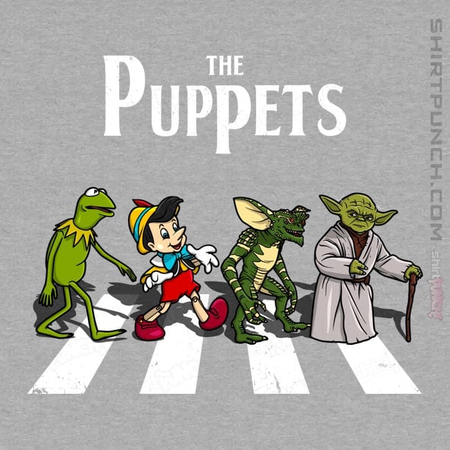 Daily_Deal_Shirts Magnets / 3"x3" / Sports Grey The Puppets