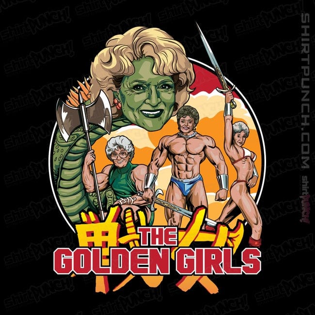 Daily_Deal_Shirts Magnets / 3"x3" / Black Golden Axe Girls