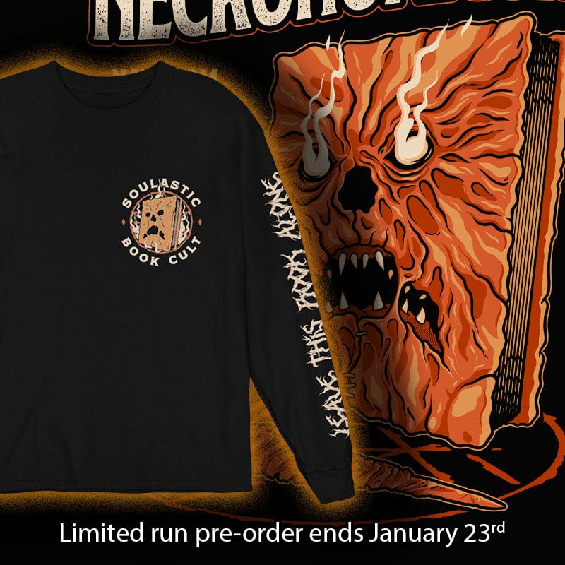 Daily_Deal_Shirts Magnets / 3"x3" / Black Necronomicon Long Sleeve