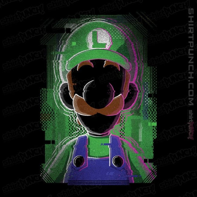 Secret_Shirts Magnets / 3"x3" / Black Luigi Glitch