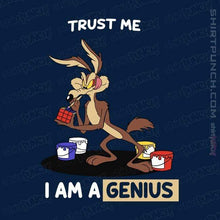 Load image into Gallery viewer, Shirts Magnets / 3&quot;x3&quot; / Navy Trust Me I Am A Genius
