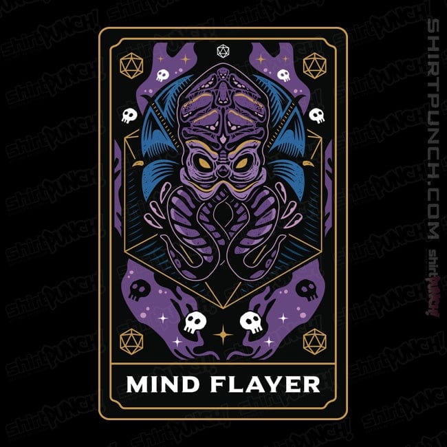 Shirts Magnets / 3"x3" / Black Mind Flayer Tarot