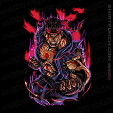 Load image into Gallery viewer, Daily_Deal_Shirts Magnets / 3&quot;x3&quot; / Black Evil Ryu Fighter
