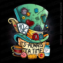 Load image into Gallery viewer, Daily_Deal_Shirts Magnets / 3&quot;x3&quot; / Black It&#39;s Always Tea Time
