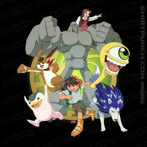 Daily_Deal_Shirts Magnets / 3"x3" / Black Vintage Monster Rancher