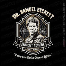 Load image into Gallery viewer, Shirts Magnets / 3&quot;x3&quot; / Black Sam Beckett Exorcist
