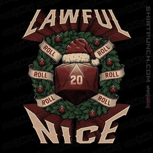 Shirts Magnets / 3"x3" / Black Lawful Nice Christmas