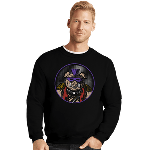 Shirts Crewneck Sweater, Unisex / Small / Black Pig Punk