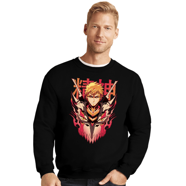 Shirts Crewneck Sweater, Unisex / Small / Black Ichigo