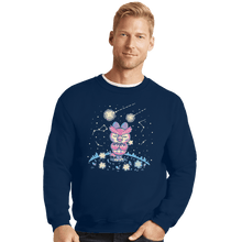 Load image into Gallery viewer, Shirts Crewneck Sweater, Unisex / Small / Navy Starry Owl
