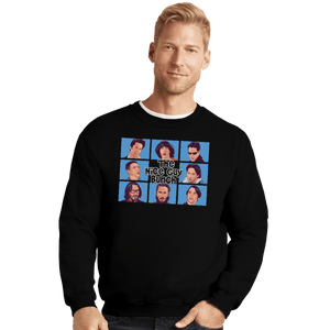 Shirts Crewneck Sweater, Unisex / Small / Black The Nice Guy Bunch