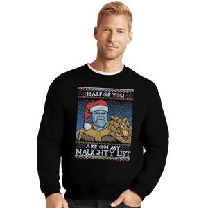 Shirts Crewneck Sweater, Unisex / Small / Black Half Of You