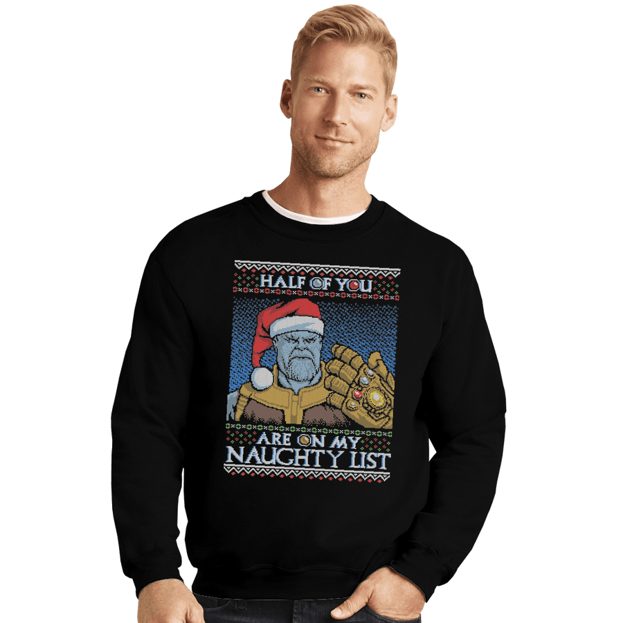 Shirts Crewneck Sweater, Unisex / Small / Black Half Of You