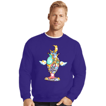 Load image into Gallery viewer, Shirts Crewneck Sweater, Unisex / Small / Violet Magical Silhouettes - Holy Grail
