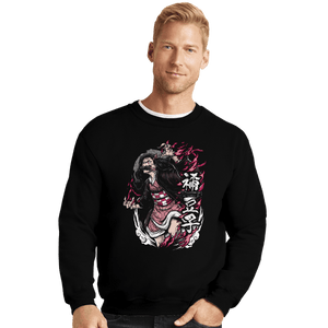 Shirts Crewneck Sweater, Unisex / Small / Black Nezuko Rage