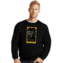 Load image into Gallery viewer, Shirts Crewneck Sweater, Unisex / Small / Black Tarot The Moon
