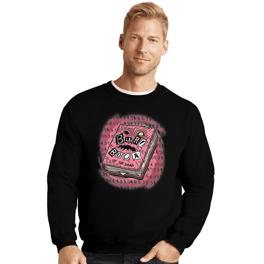 Shirts Crewneck Sweater, Unisex / Small / Black Burn Book Of The Dead