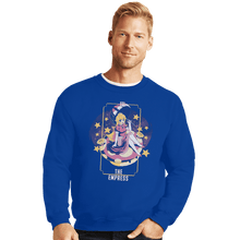 Load image into Gallery viewer, Shirts Crewneck Sweater, Unisex / Small / Royal Blue The Empress Peach
