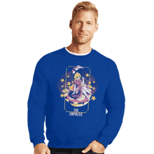 Load image into Gallery viewer, Shirts Crewneck Sweater, Unisex / Small / Royal Blue The Empress Peach

