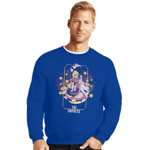 Shirts Crewneck Sweater, Unisex / Small / Royal Blue The Empress Peach
