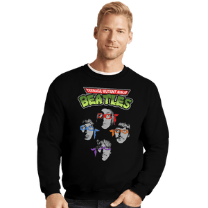 Shirts Crewneck Sweater, Unisex / Small / Black Ninja Beatles