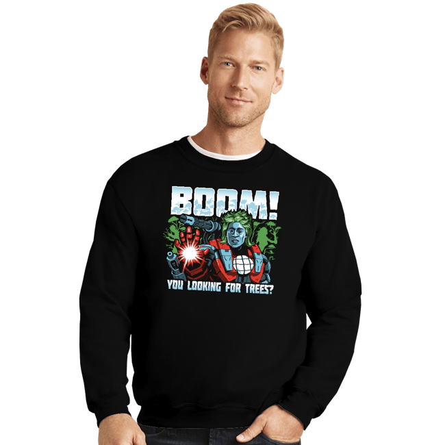 Secret_Shirts Crewneck Sweater, Unisex / Small / Black The Captain Machine