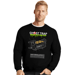 Shirts Crewneck Sweater, Unisex / Small / Black Ghost Trap