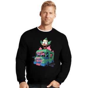 Daily_Deal_Shirts Crewneck Sweater, Unisex / Small / Black Killer Krusty