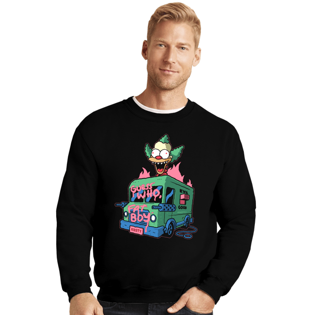 Daily_Deal_Shirts Crewneck Sweater, Unisex / Small / Black Killer Krusty