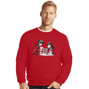 Shirts Crewneck Sweater, Unisex / Small / Red All In