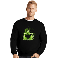 Load image into Gallery viewer, Daily_Deal_Shirts Crewneck Sweater, Unisex / Small / Black Book Dragon
