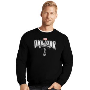 Shirts Crewneck Sweater, Unisex / Small / Black Demon Punisher