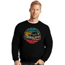 Load image into Gallery viewer, Shirts Crewneck Sweater, Unisex / Small / Black Retro Ecto-1 Sun
