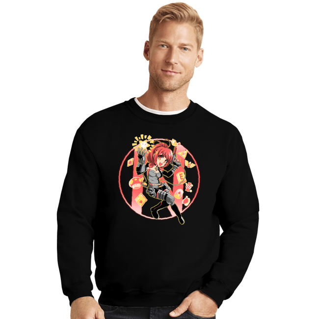 Shirts Crewneck Sweater, Unisex / Small / Black Nes-Chan