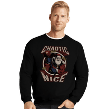 Load image into Gallery viewer, Shirts Crewneck Sweater, Unisex / Small / Black Chaotic Nice Santa
