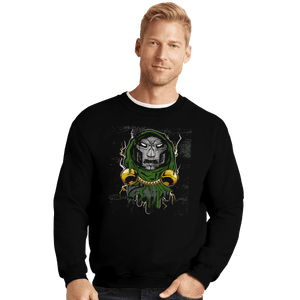 Shirts Crewneck Sweater, Unisex / Small / Black Doom Style