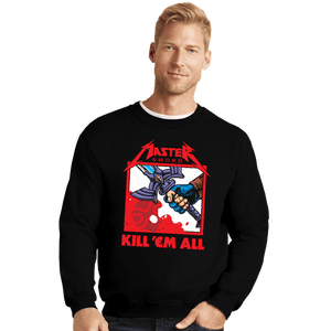 Daily_Deal_Shirts Crewneck Sweater, Unisex / Small / Black Sword Of Resurrection